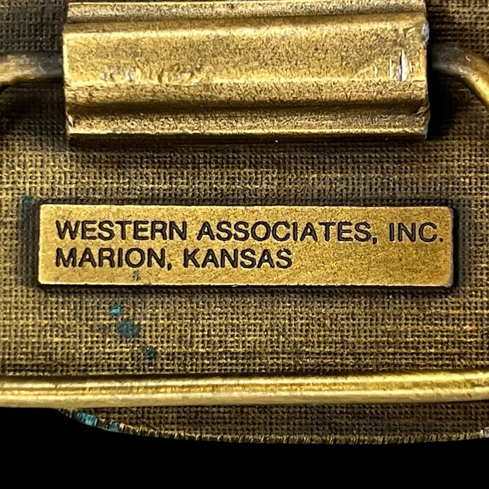 Belt Buckle 1993 Western Associates 44th International Pancake Day Biplane